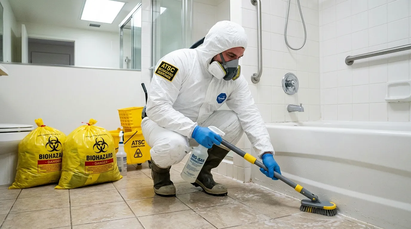 Decontamination equipment deployed for Blood Cleanup in Norton